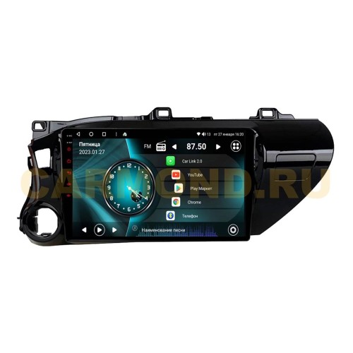 Штатная магнитола VAYCAR 1077-10V2 2/32 ГБ для Toyota Hilux VIII 2015-2020 на Android 10.0