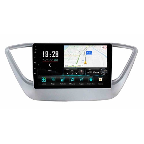 Штатная магнитола VAYCAR 0766-09V3 3/32 ГБ для Hyundai Solaris II 2017-2020 на Android 10.0