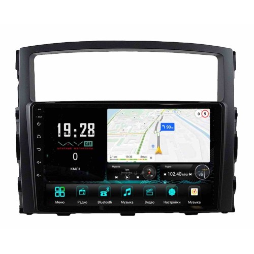 Штатная магнитола VAYCAR 1009-09V3 3/32 ГБ для Mitsubishi Pajero IV 2006-2019 на Android 10.0