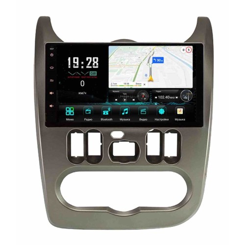 Штатная магнитола VAYCAR 0752-09V3 3/32 ГБ для Renault Logan, Sandero 2009-2013 на Android 10.0