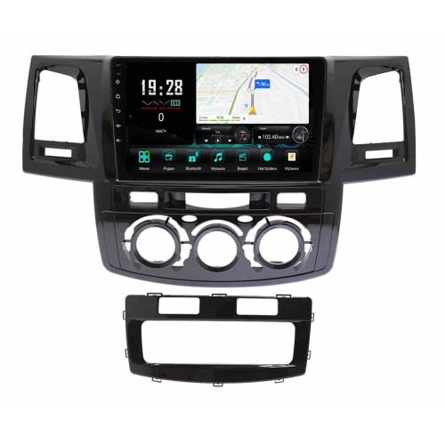 Штатная магнитола VAYCAR 1143-09V3 3/32 ГБ для Toyota Hilux 2012 - 2015 на Android 10.0