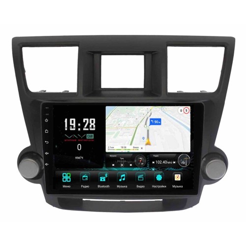 Штатная магнитола VAYCAR 0035-10V3 3/32 ГБ для Toyota Highlander (U40) 2007-2013 на Android 10.0