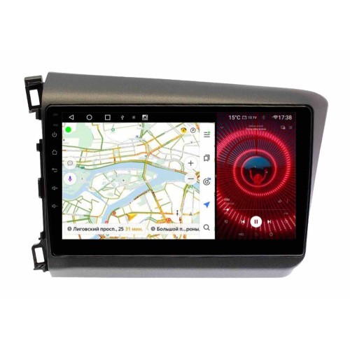 Штатная магнитола VAYCAR 0132-10VP4 4/64 ГБ для Honda Civic 2011-2015 на Android 10.0