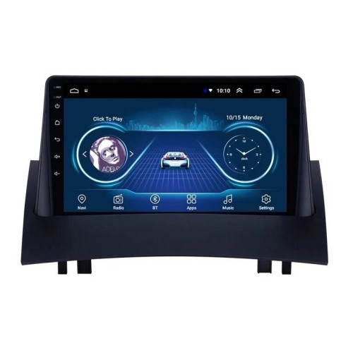 Штатная магнитола CarMedia OL-9996-N-2K (экран 2K) для Renault Megane II 2002-2009 на Android 12.0