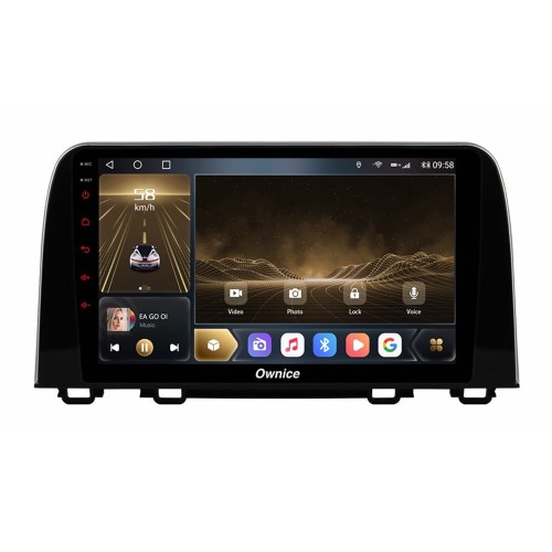 Штатная магнитола CarMedia OL-9651-D для Honda CR-V 2017-2024 на Android 10.0