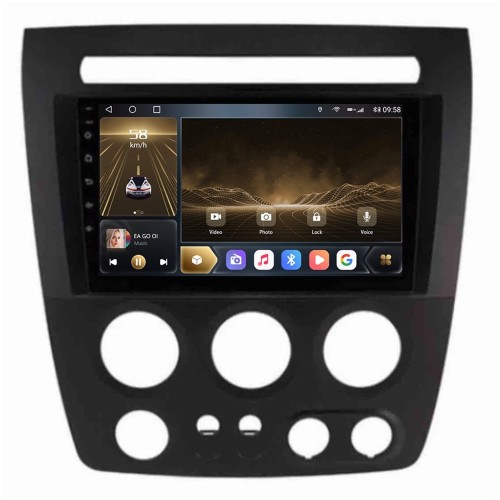 Головное устройство CarMedia OL-9298-D для Hummer H3 2005-2010 на Android 10.0