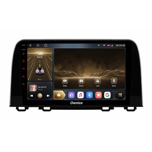 Штатная магнитола CarMedia OL-9651-I для Honda CR-V 2017-2024 на Android 10.0