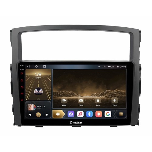 Штатная магнитола CarMedia OL-9566-P6 для Mitsubishi Pajero IV 2006-2019 на Android 10.0