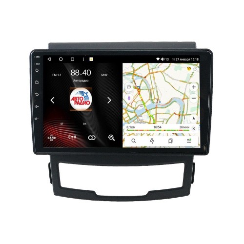 Магнитола FARCAR LX159R (S195) для SsangYong Actyon, Korando 2010-2013 на Android 8.1