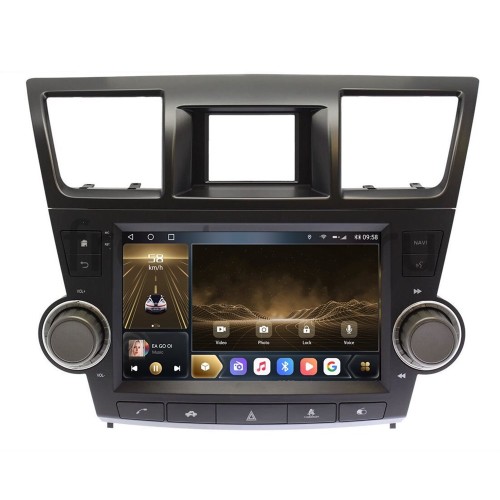 Штатная магнитола CarMedia OL-9431-2-F для Toyota Highlander (U40) 2007-2013 на Android 10.0