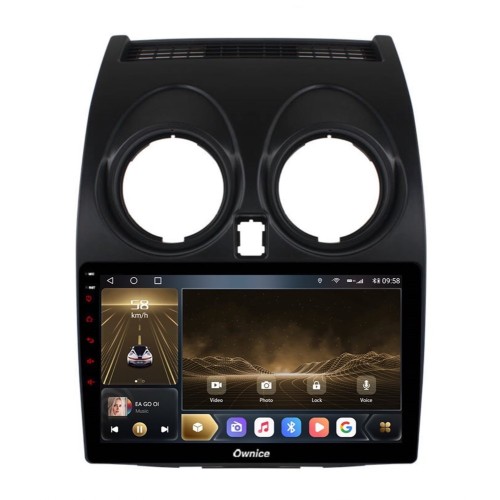 Штатная магнитола CarMedia OL-9662-N для Nissan Qashqai I 2007-2013 на Android 10.0