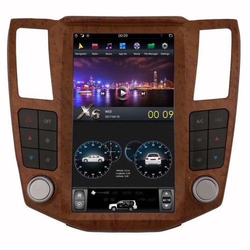 Магнитола Тесла CarMedia ZF-1278W-DSP Tesla-Style для Lexus RX II 300, RX II 330, RX II 350 2003-2009 на Android 9.0