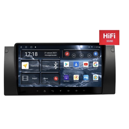 Штатная магнитола Redpower 75083 Hi-Fi 8/256 ГБ для BMW 5 (E39), X5 (E53), 7 (E38) 1995-2006 на Android 10.0