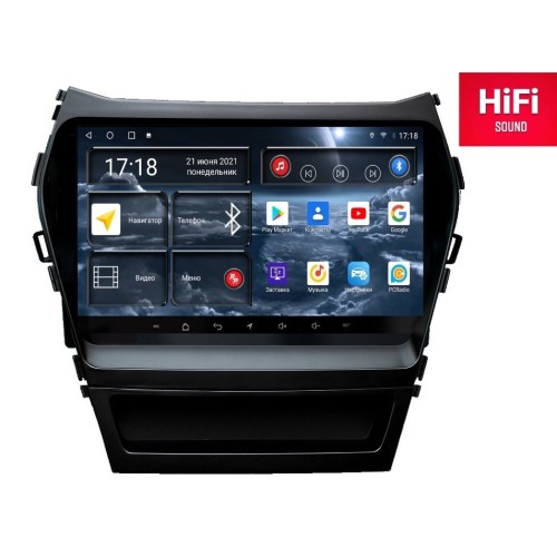 Штатная магнитола Redpower 75210 Hi-Fi 8/256 ГБ для Hyundai Santa Fe III 2012-2019 на Android 10.0