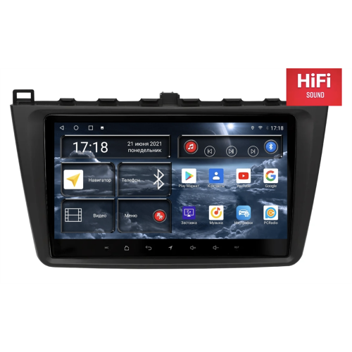 Штатная магнитола Redpower 75002 Hi-Fi 8/256 ГБ для Mazda 6 2007-2012 на Android 10.0