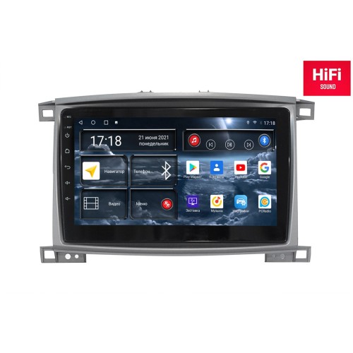 Штатная магнитола Redpower 75183 Hi-Fi 8/256 ГБ для Toyota Land Cruiser 100 1998-2007 на Android 10.0
