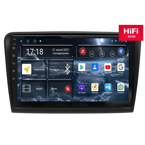 Штатная магнитола Redpower 75016 Hi-Fi 8/256 ГБ для Skoda Superb II (B6) 2008-2015 на Android 10.0