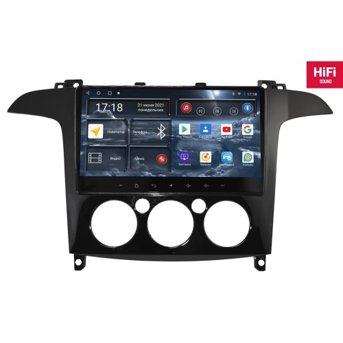 Штатная магнитола Redpower 75135G Hi-Fi 8/256 ГБ для Ford S-Max I (2006-2015) с кондиционером глянец на Android 10.0