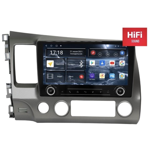Штатная магнитола Redpower K75024 Hi-Fi 8/256 ГБ для Honda Civic 8 (VIII) 2006-2012 на Android 10.0