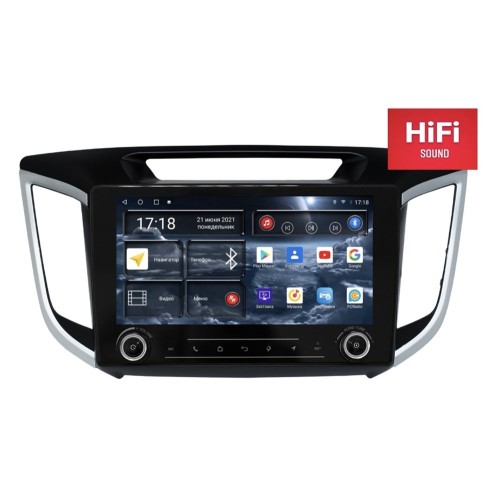Штатная магнитола Redpower K75025 Hi-Fi 8/256 ГБ для Hyundai Creta 2016-2021 на Android 10.0