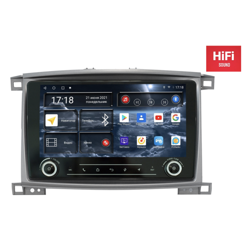 Штатная магнитола Redpower K75183 Hi-Fi 8/256 ГБ для Toyota Land Cruiser 100 1998-2007 на Android 10.0
