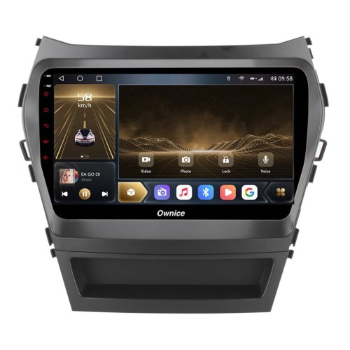 Штатная магнитола CarMedia OL-9703-P6 для Hyundai Santa Fe III 2012-2018 на Android 9.0