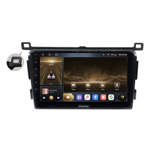 Штатная магнитола CarMedia OL-9607-N для Toyota RAV4 (CA40) 2013-2019 на Android 10.0