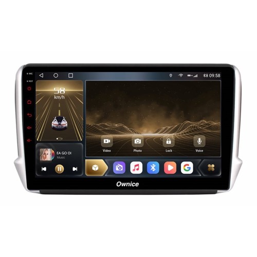 Штатная магнитола CarMedia OL-1964-K3 для Peugeot 2008, 208 2012-2019 на Android 10.0