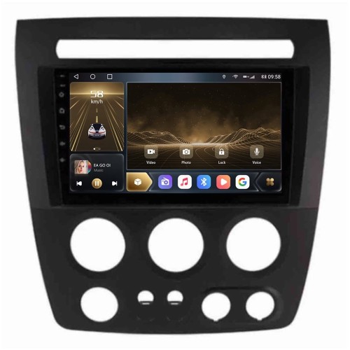 Штатная магнитола CarMedia OL-9298-N для Hummer H3 2005-2010 на Android 10.0