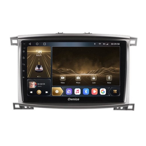 Штатная магнитола CarMedia OL-1698-P6 для Toyota Land Cruiser 100 2002-2008 на Android 10.0