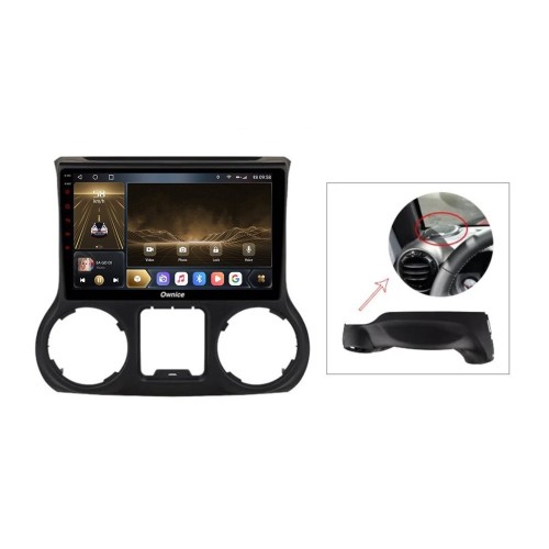 Автомагнитола CarMedia OL-1258-1-P для Jeep Wrangler 2010-2015 на Android 10.0