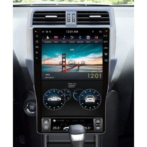 Магнитола Тесла CarMedia ZF-1805-DSP Tesla-Style для Toyota Land Cruiser Prado 150 2017-2020 на Android 9.0