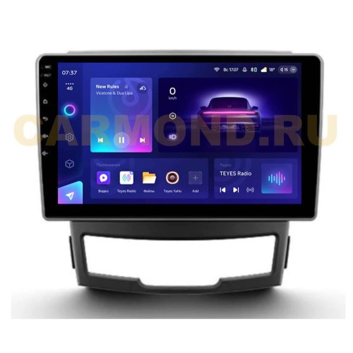Штатная магнитола Teyes CC3 2K 4/64 ГБ для SsangYong Actyon, Korando 2010-2013 на Android 10.0