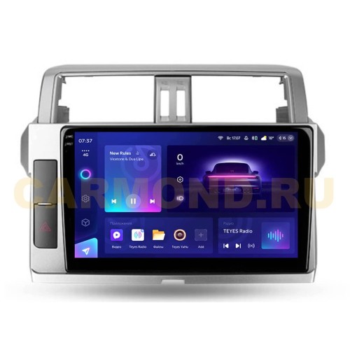 Штатная магнитола Teyes CC3 2K 4/64 ГБ для Toyota Land Cruiser Prado 150 2013-2017 на Android 10.0