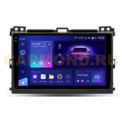 Штатная магнитола Teyes CC3 2K 4/64 ГБ для Toyota Land Cruiser Prado 120 2002-2009 на Android 10.0