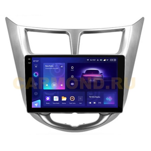 Штатная магнитола Teyes CC3 2K 4/64 ГБ для Hyundai Solaris I 2011-2017 на Android 10.0
