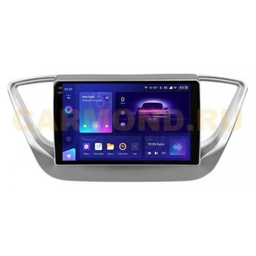 Штатная магнитола Teyes CC3 2K 4/64 ГБ для Hyundai Solaris II 2017-2020 на Android 10.0