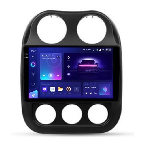 Штатная магнитола Teyes CC3 2K 4/64 ГБ для Jeep Compass I, Liberty (Patriot) 2009-2013 на Android 10.0