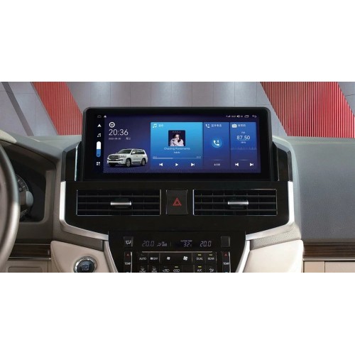 Штатная магнитола CarMedia HP-T1207 для Toyota Land Cruiser 200 2015-2021 top на Android 12.0