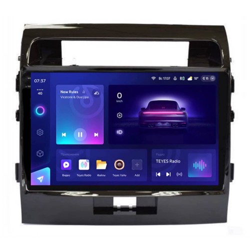 Штатная магнитола Teyes CC3 2K 4/64 ГБ для Toyota Land Cruiser 200 2007-2015 на Android 10.0