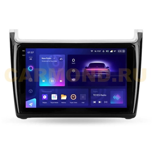 Штатная магнитола Teyes CC3 2K 6/128 ГБ для Volkswagen Polo 5 2009-2019 на Android 10.0