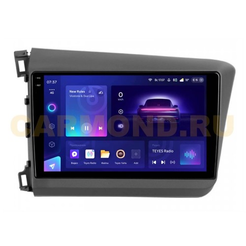 Штатная магнитола Teyes CC3 2K 6/128 ГБ для Honda Civic 2012-2015 на Android 10.0