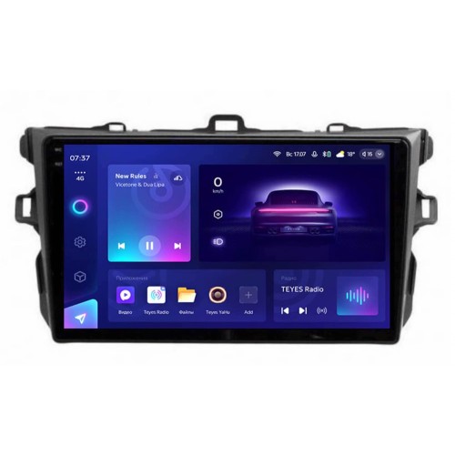 Автомагнитола Teyes CC3 2K 4/64 ГБ для Toyota Corolla X (E140, E150) 2006-2013 на Android 10.0