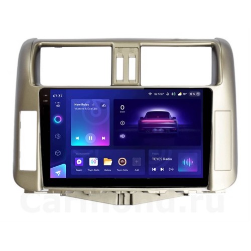 Штатная магнитола Teyes CC3 2K 6/128 ГБ для Toyota Land Cruiser Prado 150 2009-2013 цвет бронза на Android 10.0