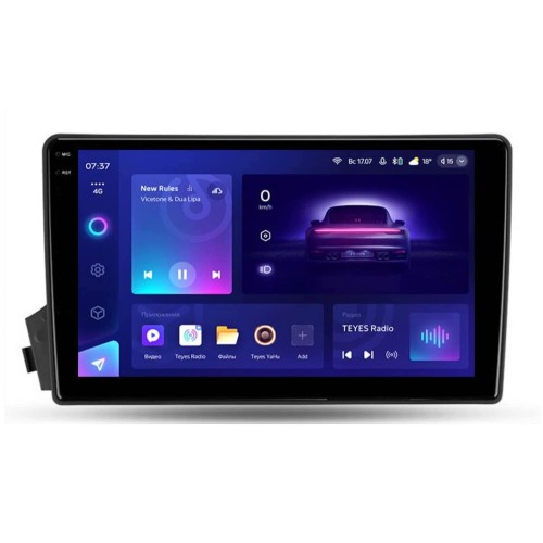 Штатная магнитола Teyes CC3 2K 6/128 GB для Ssang Yong Kyron 2005-2015 на Android 10.0