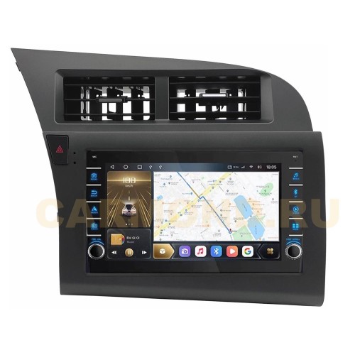 Штатная магнитола CarMedia SF-9612-F (с кнопками) для Audi A6 III (C6) 2004-2011 на Android 10.0