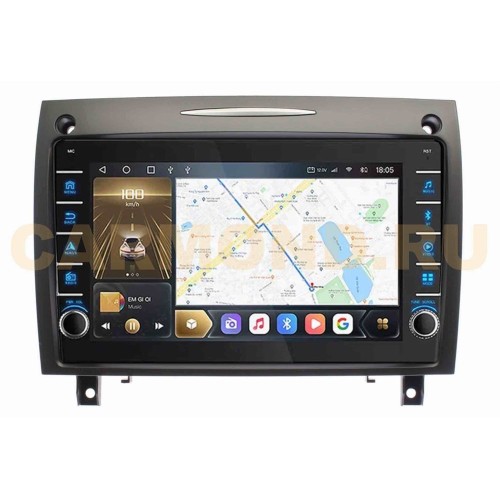 Штатная магнитола CarMedia SF-9988-A-Q (с кнопками) для Mercedes SLK-klasse II (R171) 2004-2009 на Android 10.0