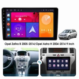 CarMedia SF-9313B-Q для Opel Astra H, Antara, Corsa D, Vectra C, Zafira B 2004-2015 черный лак на Android 10.0