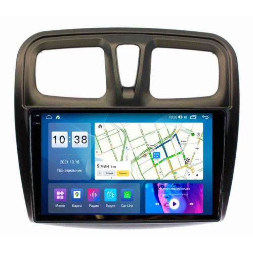 Штатная магнитола Parafar для Renault Logan II, Sandero II 2013-2022 (экран 2K) на Android 11.0 (PF174U2K)