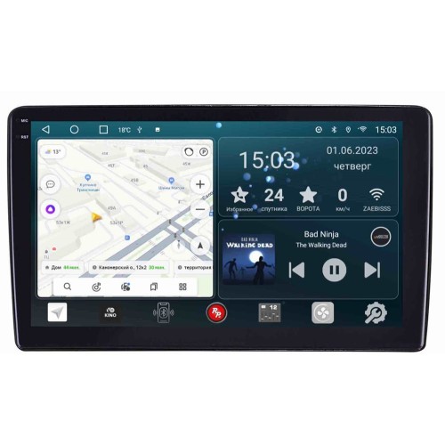 Штатная магнитола Redpower Slim 2K 71257 для Renault Duster 2015-2020 на Android 10.0